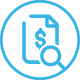 invoice transaction analysis icon